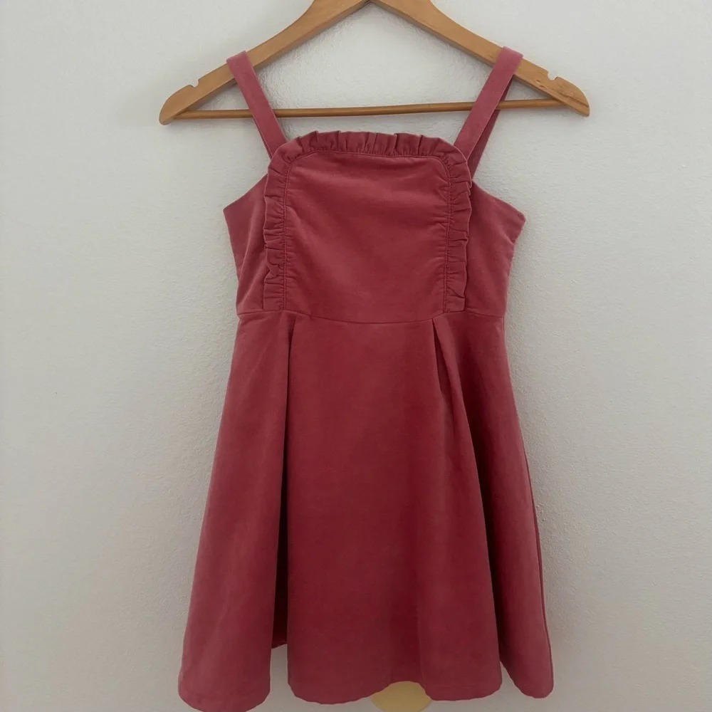 NWT Janie and Jack Mauvewood Corduroy Jumper Dress Girls Size 7 100% Cotton